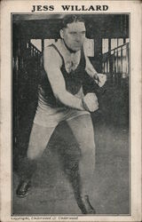 Jess Willard - Boxer Boxing Postcard Postcard Postcard