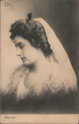 Miriam Nesbit in a Wedding Veil Postcard