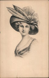 Woman with a Hat Postcard