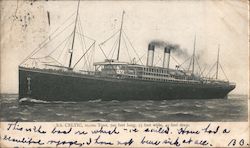 S.S. CELTIC, 21,000 Tons, 700 feet long, 75 feet wide, 49 feet deep Postcard