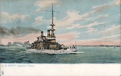 U.S. Navy, Battleship "Indiana" Great White Fleet Postcard Postcard Postcard