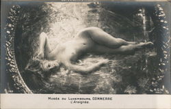 Nude - "Musee du Luxembourg" L'Araignee Woman in Spider Web Postcard