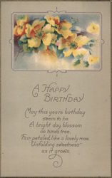 A Happy Birthday Postcard Postcard Postcard