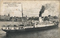 Swedish Lloyd Line, Gothenburg - S/s Britannia & Suecia Postcard