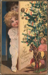 May Christmas Joys be with You Postcard