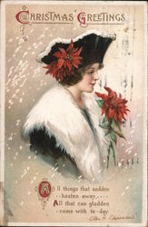 Christmas Greetings Ellen Clapsaddle Postcard Postcard Postcard