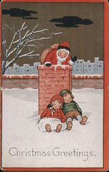 Christmas Greetings. Santa Claus Postcard Postcard Postcard