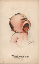 Baby Crying Cartoons Postcard Postcard Postcard