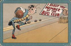 I elect you member of the bug club Postcard