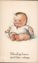 Fat Baby Babies Postcard Postcard Postcard