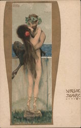 Vieux Temps V Art Nouveau Raphael Kirchner Postcard Postcard Postcard