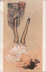 Le Masque Impassable Art Nouveau Raphael Kirchner Postcard Postcard Postcard