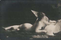 Russian: Leda and the Swan Postcard