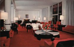 Lobby of Arrowhead Springs Hotel Postcard