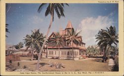 Casa Cayo Hueso, The Southernmost House in the USA Postcard