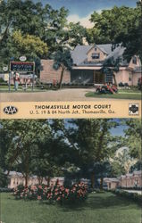 Thomasville Motor Court - One of the South's Larger & Better Courts Georgia Postcard Postcard Postcard