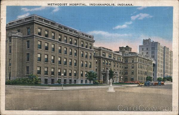 Methodist Hospital Indianapolis IN Postcard   Card00597 Fr 