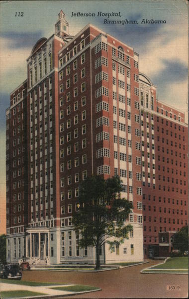 Jefferson Hospital Birmingham, AL Postcard