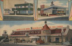 Beverly's Grill - Beverly's Gridiron - Beverly's Drive In Postcard