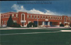 Headquarters Building at the Mobile Air Material Area - Headquarters at Brookley Air Force Base Alabama Postcard Postcard Postcard