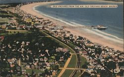 Old Orchard from the Air Old Orchard Beach, ME Postcard Postcard Postcard