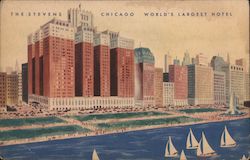 The Stevens, Chicago World's Largest Hotel Illinois Postcard Postcard Postcard