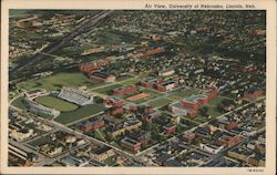 Air View, University of Nebraska Lincoln, NE Postcard Postcard Postcard