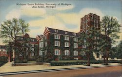 Michigan Union Building, University of Michigan Postcard