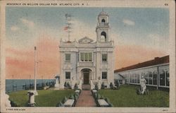 Residence on Million Dollar Pier Postcard