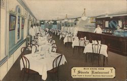 Main Dining Room of Sweets Restaurant New York, NY Postcard Postcard Postcard