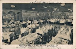 Wivel Restaurant - 254 West 54th Street, New York City Postcard Postcard Postcard