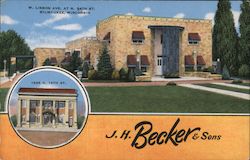 J.H. Becker & Sons Funeral Homes Postcard