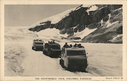 The snowmobile tour, Columbia Icefields Postcard