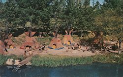 Peaceful Indian Village Anaheim, CA Disney Postcard Postcard Postcard