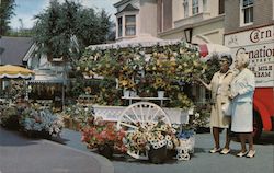 Flower Mart in Disneyland Postcard