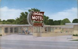 Welcome to the ultra-modern Holdiay Motel Postcard