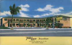 TraveLodge Downtown on U.S. 101 Postcard