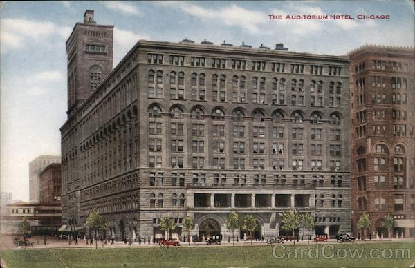 The Auditorium Hotel Chicago Il Postcard