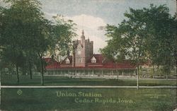 Union Station Cedar Rapids, IA Postcard Postcard Postcard