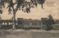 Memorial Gates at Oldest Killingly Burial Grounds Postcard