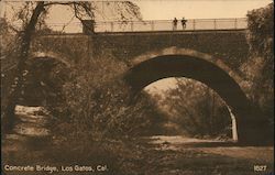 Concrete Bridge Los Gatos, CA Postcard Postcard Postcard