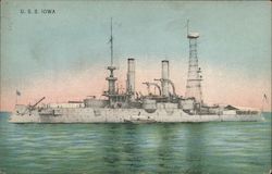 U.S.S. Iowa Postcard