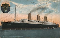 S.S. Imperator, Hamburg American Line Postcard