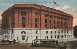 Post Office and Federal Building Los Angeles, CA Postcard Postcard Postcard