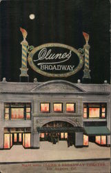 Night Scene Clune's Broadway Theatre Los Angeles, CA Postcard Postcard Postcard