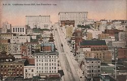 California Street Hill San Francisco, CA Postcard Postcard Postcard