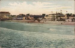 View of Strand seen on Tilton's 100-mile trolley trip Long Beach, CA Postcard Postcard Postcard