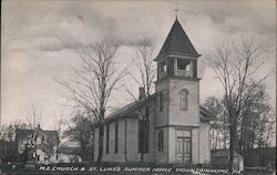 M.E. Church & St. Luke's Summer Home Mountain Home, PA Postcard Postcard Postcard