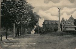 Soldiers and Sailors Monument Postcard