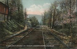 Mt. Penn Gravity Railroad and Neversink Mountain in Distance Reading, PA Postcard Postcard Postcard